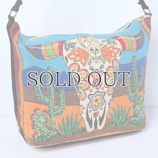 画像3: Day of the dead cotton stencil purses / El Paso SADDLEBLANKET【ご予約商品・7月上旬〜中旬入荷予定】 (3)