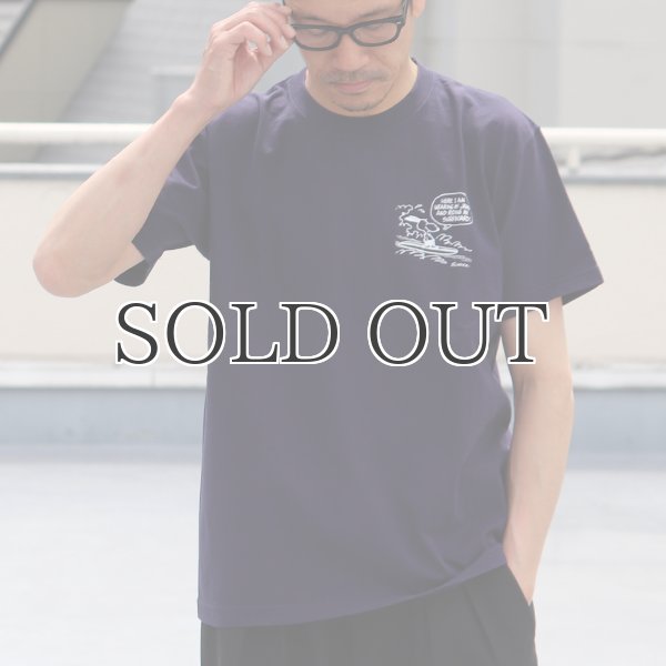 画像2: Old Snoopy "Schulz-Riding" 7.1oz米綿丸胴オールドプリントクルーネックT / Audience (2)