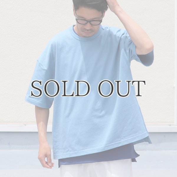 画像3: 米綿（USAコットン）10オンス アメリカンドライ天竺 サイドスリット BOX Aライン トレンドアーカイブカラーTシャツ【MADE IN JAPAN】『日本製』/ Upscape Audience (3)