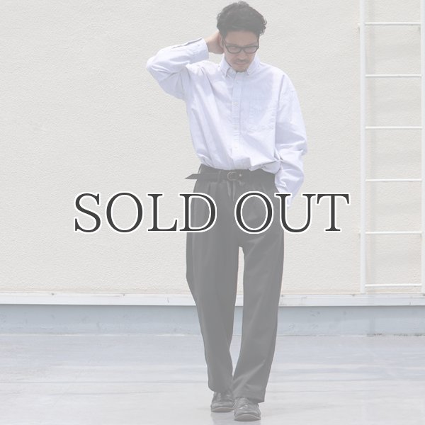 画像9: 播州織オックスフォードストライプ ボタンダウン 長袖 ボクシーシャツ【MADE IN JAPAN】『日本製』/ Upscape Audience (9)