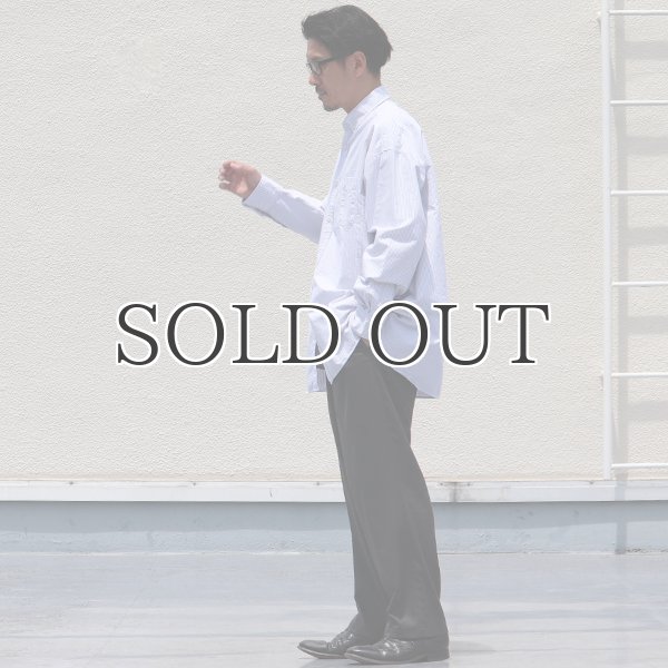 画像6: 播州織オックスフォードストライプ ボタンダウン 長袖 ボクシーシャツ【MADE IN JAPAN】『日本製』/ Upscape Audience (6)