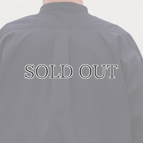 画像18: 遠州織7オンス チノクロス バンドカラー 長袖 ボクシーAライン シャツ【MADE IN JAPAN】『日本製』/ Upscape Audience (18)