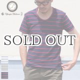 画像: ロープボーダーポケット付きUネックカットソー 【MADE IN JAPAN】 / Upscape Audience