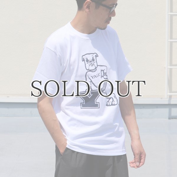画像4: 6.2oz丸胴YALE"Y-Handsome"オールドプリントTEE / Audience (4)