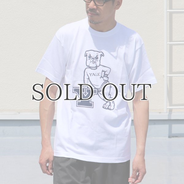画像3: 6.2oz丸胴YALE"Y-Handsome"オールドプリントTEE / Audience (3)