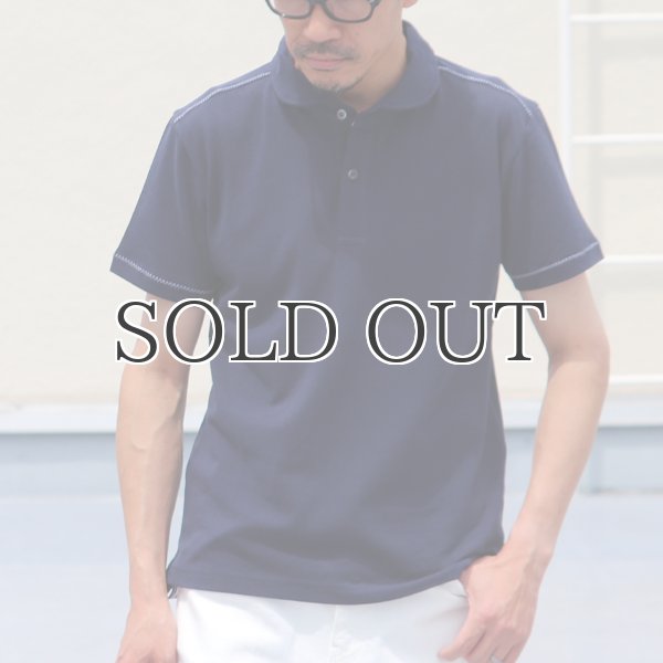 画像6: リサイカラー鹿の子ショールカラー半袖ポロシャツ【MADE IN JAPAN】『日本製』/ Upscape Audience (6)