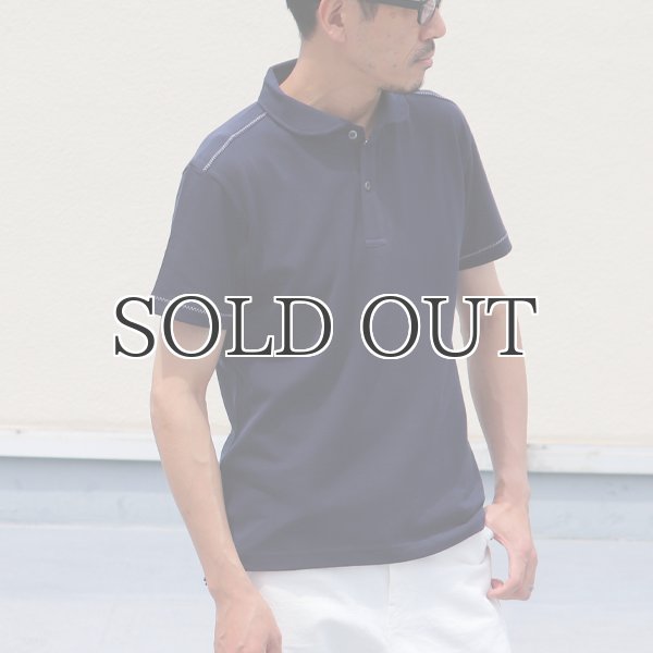 画像4: リサイカラー鹿の子ショールカラー半袖ポロシャツ【MADE IN JAPAN】『日本製』/ Upscape Audience (4)