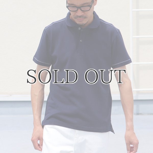 画像3: リサイカラー鹿の子ショールカラー半袖ポロシャツ【MADE IN JAPAN】『日本製』/ Upscape Audience (3)