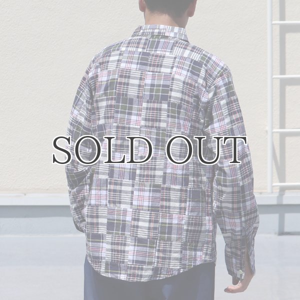 画像5: CAMCO / LS Madras Patchwork Shirts(カムコ/マドラスパッチワーク長袖シャツ) (5)