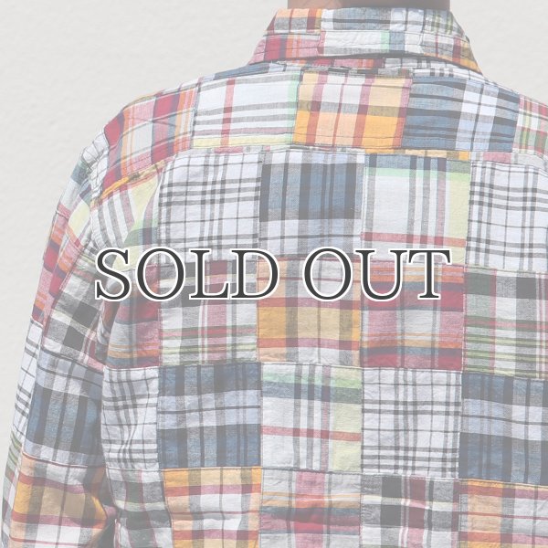 画像15: CAMCO / LS Madras Patchwork Shirts(カムコ/マドラスパッチワーク長袖シャツ) (15)
