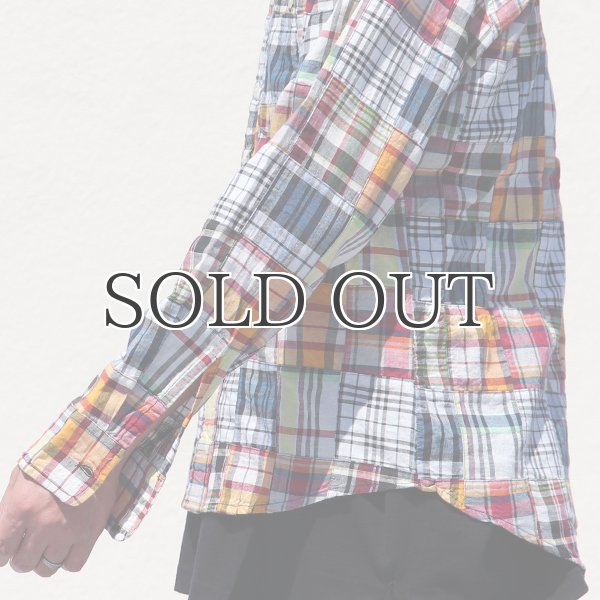 画像16: CAMCO / LS Madras Patchwork Shirts(カムコ/マドラスパッチワーク長袖シャツ) (16)