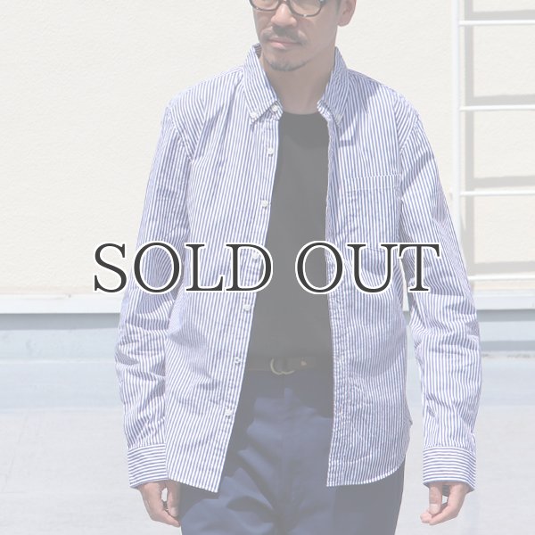 画像3: 120/2ブロード ストライプ長袖ボタンダウンシャツ【MADE IN JAPAN】『日本製』/ Upscape Audience (3)