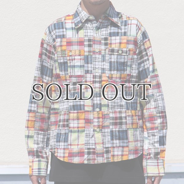 画像9: CAMCO / LS Madras Patchwork Shirts(カムコ/マドラスパッチワーク長袖シャツ) (9)