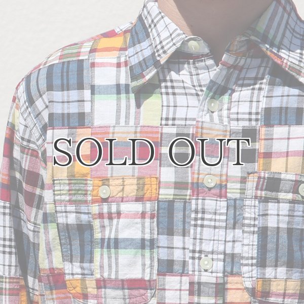 画像14: CAMCO / LS Madras Patchwork Shirts(カムコ/マドラスパッチワーク長袖シャツ) (14)