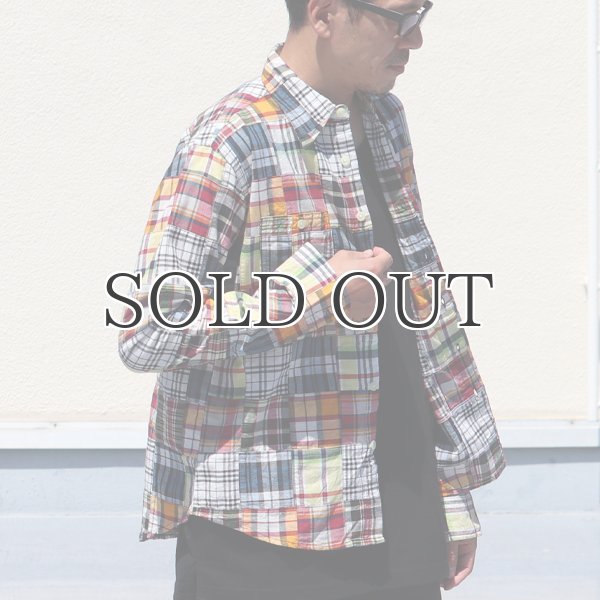 画像4: CAMCO / LS Madras Patchwork Shirts(カムコ/マドラスパッチワーク長袖シャツ) (4)