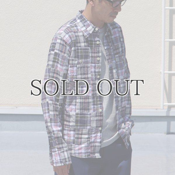 画像4: CAMCO / LS Madras Patchwork Shirts(カムコ/マドラスパッチワーク長袖シャツ) (4)