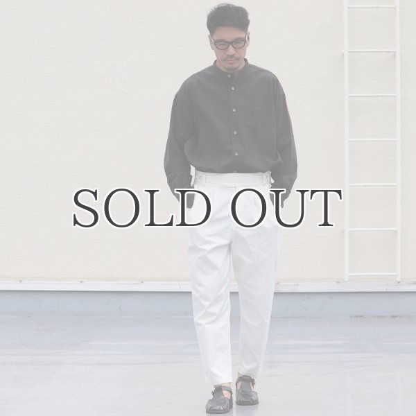 画像10: 6オンス オックスフォード バンドカラー L/S ボクシーシャツ【MADE IN JAPAN】『日本製』/ Upscape Audience (10)