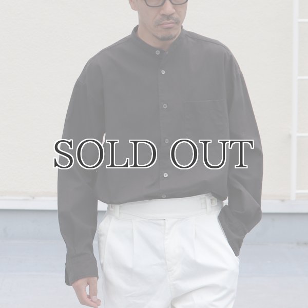 画像9: 6オンス オックスフォード バンドカラー L/S ボクシーシャツ【MADE IN JAPAN】『日本製』/ Upscape Audience (9)