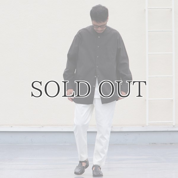 画像7: 6オンス オックスフォード バンドカラー L/S ボクシーシャツ【MADE IN JAPAN】『日本製』/ Upscape Audience (7)