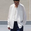 画像3: Vネックバンドカラーテンセル長袖_Shirts【MADE IN JAPAN】『日本製』/ Upscape Audience (3)