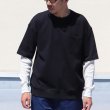 画像6: Basque10オンス（バスク天竺）ガゼットポケS/S×ワッフル9/Sレイヤー Tee【MADE IN JAPAN】『日本製』/ Upscape Audience (6)