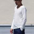 画像3: 【RE PRICE / 価格改定】ガラガラ紡Vネック長袖カットソー【MADE IN JAPAN】『日本製』/ Upscape Audience (3)