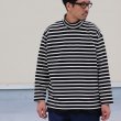 画像17: Basque10オンス（バスク天竺）フレンチボーダー モックネック ボクシー Tee【MADE IN JAPAN】『日本製』/ Upscape Audience (17)