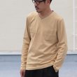 画像2: 【RE PRICE/価格改定】コーマ天竺 2TONE Vネック ポケ付き L/S Tee【MADE IN JAPAN】『日本製』/ Upscape Audience (2)