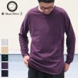 画像1: 【RE PRICE / 価格改定】コーマ天竺クルーネックポケット付き長袖Tee【MADE IN JAPAN】『日本製』/ Upscape Audience (1)