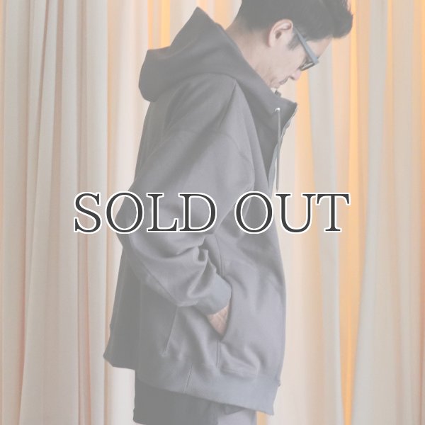 画像4: 16オンス ハードコンパクト ヘビー裏毛 XL スタンドフード ZIPパーカー【MADE IN JAPAN】【送料無料】『日本製』 / Upscape Audience (4)