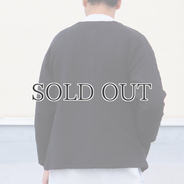 画像7: 「尾州」コットンキルト ノーカラー スナップジャケット【MADE IN JAPAN】『日本製』【送料無料】 / Upscape Audience (7)