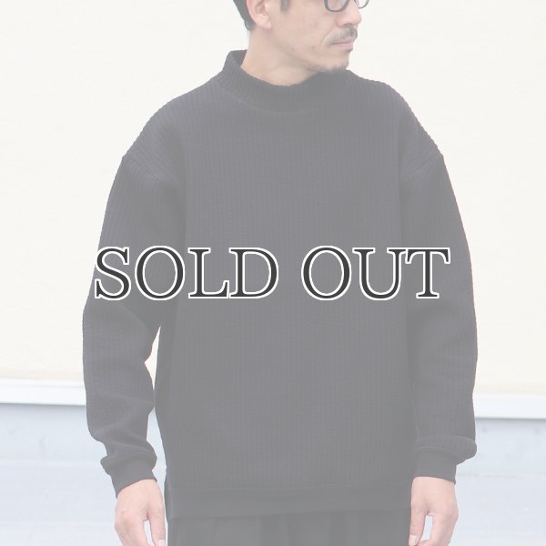 画像15: 「尾州」コットンキルト モックネック プルオーバー【MADE IN JAPAN】『日本製』 / Upscape Audience (15)