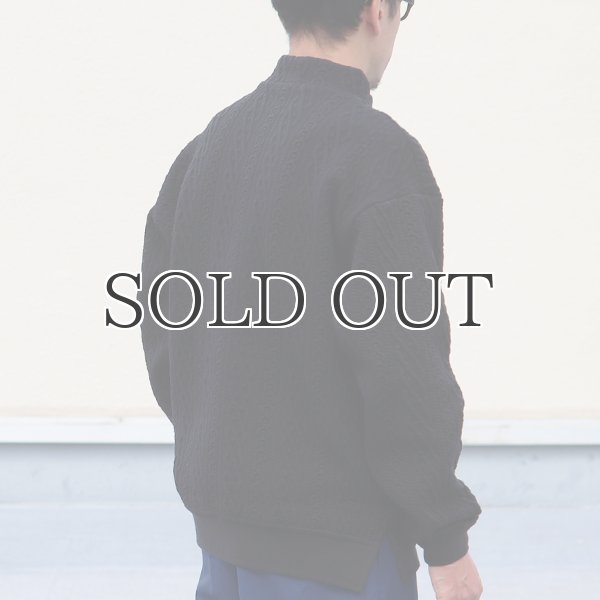 画像13: 「尾州」コットンキルト モックネック プルオーバー【MADE IN JAPAN】『日本製』 / Upscape Audience (13)