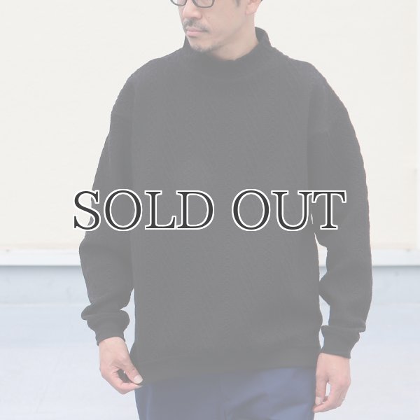 画像12: 「尾州」コットンキルト モックネック プルオーバー【MADE IN JAPAN】『日本製』 / Upscape Audience (12)