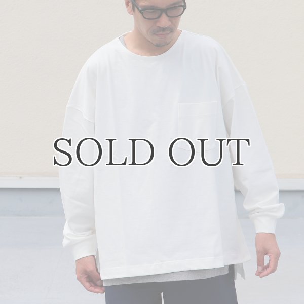 画像3: VORTEX 8オンス(MVS天竺)サイドスリット Aライン ボクシー長袖Tee【MADE IN JAPAN】『日本製』/ Upscape Audience (3)