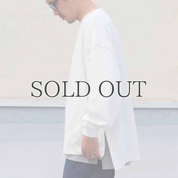 画像5: VORTEX 8オンス(MVS天竺)サイドスリット Aライン ボクシー長袖Tee【MADE IN JAPAN】『日本製』/ Upscape Audience (5)