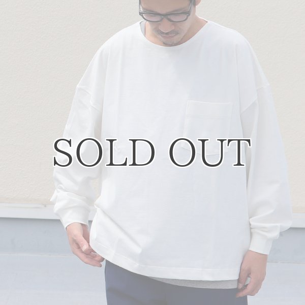 画像2: VORTEX 8オンス(MVS天竺)サイドスリット Aライン ボクシー長袖Tee【MADE IN JAPAN】『日本製』/ Upscape Audience (2)