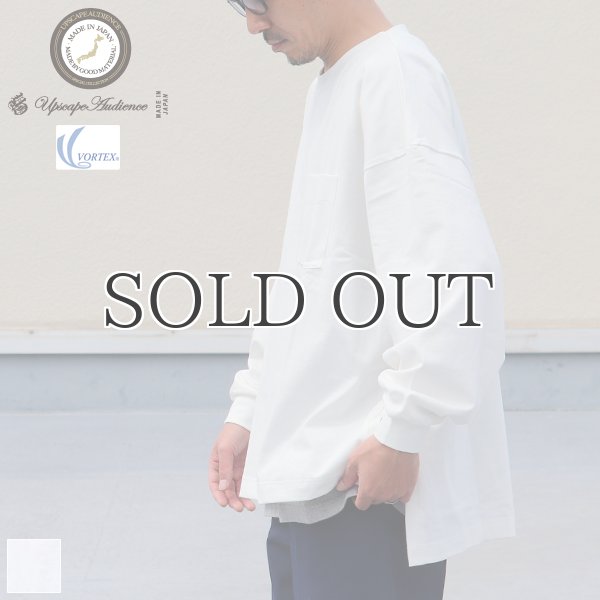 画像1: VORTEX 8オンス(MVS天竺)サイドスリット Aライン ボクシー長袖Tee【MADE IN JAPAN】『日本製』/ Upscape Audience (1)