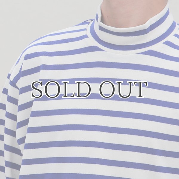 画像13: Basque10オンス(バスク天竺)フレンチボーダー モックネック ボクシー Tee【MADE IN JAPAN】『日本製』/ Upscape Audience (13)