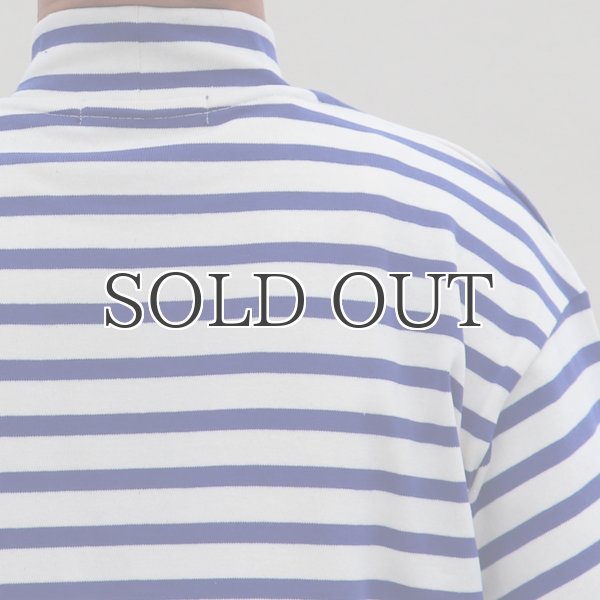 画像14: Basque10オンス(バスク天竺)フレンチボーダー モックネック ボクシー Tee【MADE IN JAPAN】『日本製』/ Upscape Audience (14)