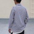 画像4: Basque10オンス（バスク天竺）フレンチボーダー モックネック ボクシー Tee【MADE IN JAPAN】『日本製』/ Upscape Audience (4)