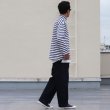 画像6: Basque10オンス（バスク天竺）フレンチボーダー モックネック ボクシー Tee【MADE IN JAPAN】『日本製』/ Upscape Audience (6)