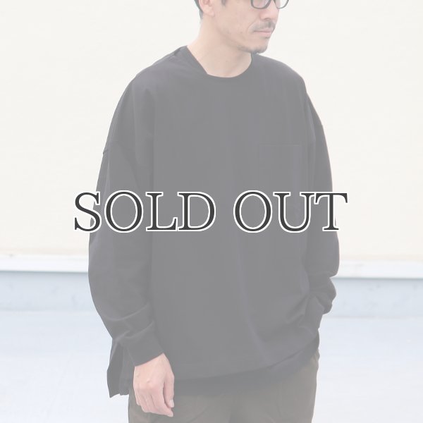 画像4: VORTEX 8オンス(MVS天竺)サイドスリット Aライン ボクシー長袖Tee【MADE IN JAPAN】『日本製』/ Upscape Audience (4)