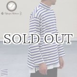 画像: Basque10オンス（バスク天竺）フレンチボーダー モックネック ボクシー Tee【MADE IN JAPAN】『日本製』/ Upscape Audience