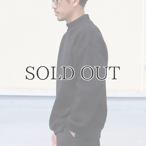 画像5: 「尾州」コットンキルト モックネック プルオーバー【MADE IN JAPAN】『日本製』 / Upscape Audience (5)