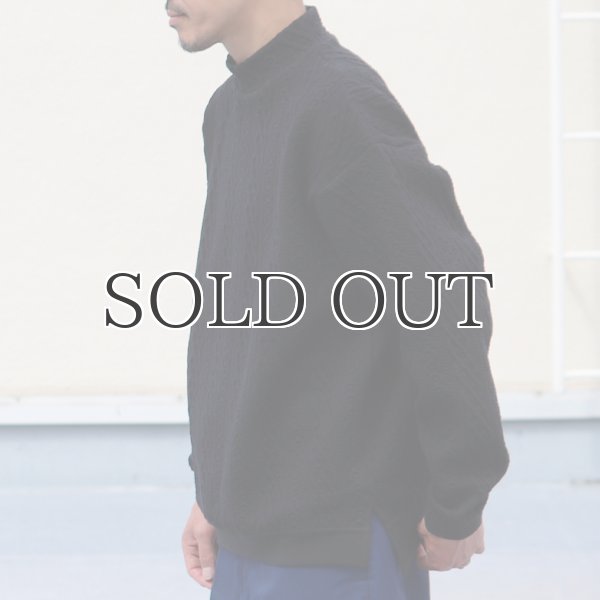 画像5: 「尾州」コットンキルト モックネック プルオーバー【MADE IN JAPAN】『日本製』 / Upscape Audience (5)