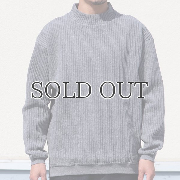 画像8: 「尾州」コットンキルト モックネック プルオーバー【MADE IN JAPAN】『日本製』 / Upscape Audience (8)