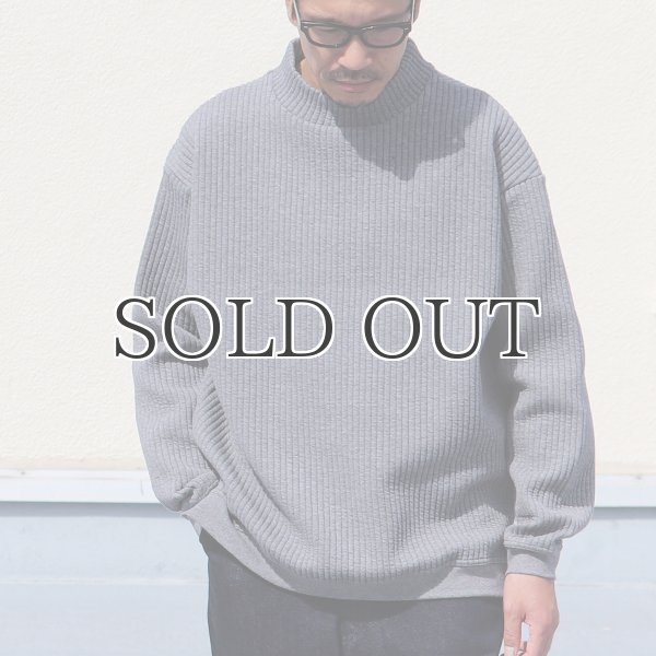 画像3: 「尾州」コットンキルト モックネック プルオーバー【MADE IN JAPAN】『日本製』 / Upscape Audience (3)