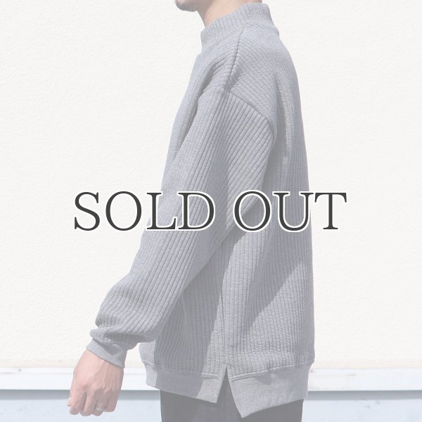 画像10: 「尾州」コットンキルト モックネック プルオーバー【MADE IN JAPAN】『日本製』 / Upscape Audience (10)