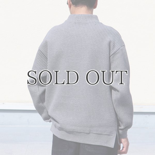 画像5: 「尾州」コットンキルト モックネック プルオーバー【MADE IN JAPAN】『日本製』 / Upscape Audience (5)